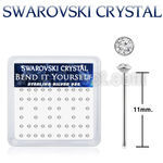 ny14cxsw 925 silver nose studs swarovski crystal