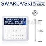 ny6cxsw 925 silver nose studs swarovski crystal