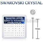 ny9cxsw 925 silver nose studs swarovski crystal