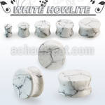 pgsnn plug doble flare piedra howlita