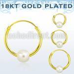 phorgp par pendientes aro hueco plata esterlina 925 oro 18 kts bola pera 4mm mayorista