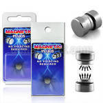 pkmp63 plug falso magnetico acero quirurgico anillos goma 1 pieza mayorista