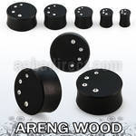 pwkkca plug doble flare solido madera areng cristal distribuidor mayorista