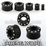 pwkkcc dilatacion tunel doble flare madera areng cristal alrededor borde distribuidor