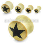 pysr dilatacion plug doble flare madera cocodrilo estrella negra frente al por mayor