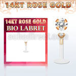rbilzc clear labret bio flexible bola presion oro rosa 14 kts zirconia redonda 2mm venta