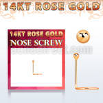 rscb1 piercing nariz oro rosa 14 kts 0.6mm bola 1 5mm distribuidor mayorista