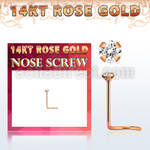 rsczc1 piercing nariz oro rosa 14 kts 0 6mm zirconia redonda 1 5mm mayorista