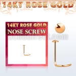 rsrd piercing nariz oro rosa 14 kts 0 6mm redonda oro liso 2mm distribuidor mayorista