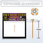 rydb1 piercing nariz doblar tu mismo oro rosa 14 kts 0 6mm diamante autentico redondo 1 5mm engastado distribuidor mayorista
