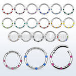 segh16j aro segmento bisagra acero quirurgico brillo espejo 1 2m cristal 8mm 10mm al por mayor