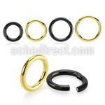seght10 pvd plated 316l steel hinged segment ring