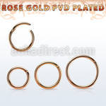 seghtt18 aro segmento bisagra acero quirurgico pvd oro rosa 1mm distribuidor mayorista