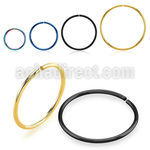 selt22 pvd plated 316l steel seamless nose ring