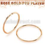 seltt22 rose gold pvd 316l steel seamless nose ring