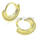 sgtsh16 anodized 316l steel hinged segment ring chain balls