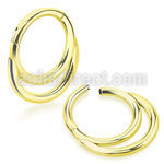 sgtsh8 anodized 316l steel hinged segment ring double rings