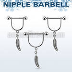 snpod1 barbell pezon estribo acero quirurgico bolas 5mm pluma venta