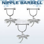 snpod3 barbell pezon estribo acero quirurgico bolas 5mm libelula venta