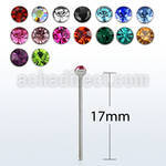 sns piercing nariz doblar tu mismo acero quirurgico cristal redondo 2mm 17mm mayorista