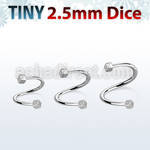 spedi25 espiral ceja acero quirurgico dados 2 5mm mayorista