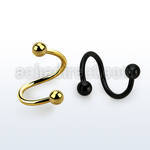 spt18b3 espiral acero quirurgico pvd negro 1mm bolas 3mm distribuidor