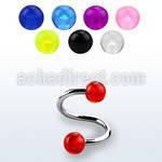 spuv espiral acero quirurgico bolas acrilicas 5mm venta