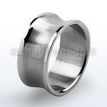 sr159 anillo banda ancha concavo acero inoxidable brillo espejo distribuidor mayorista