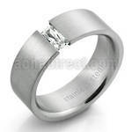 src4 anillo acero inoxidable mate cristal rectangulares claros 3x6tmm distribuidor mayorista