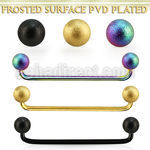 subtfo5 barbell superficial industrial acero 316l anodizado negro 90 grados bolas acero esmerilado 5mm venta