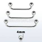 sudb4 barbell superficial industrial acero quirurgico 90 grados bolas 4mm venta