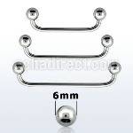 sudb6 barbell superficial industrial acero quirurgico 90 grados bolas 6mm distribuidor mayorista
