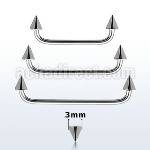 sudcn3 barbell superficial industrial acero quirurgico 90 grados conos acero 3mm al por mayor