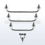 sudcn4 barbell superficial industrial acero quirurgico 90 grados conos acero 4mm al por mayor