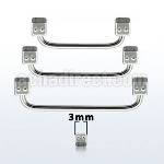 suddi3 barbell superficial industrial acero quirurgico 90 grados dados 3mm distribuidor