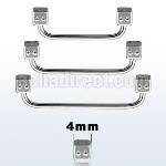 suddi4 barbell superficial industrial acero quirurgico 90 grados dados 4mm venta