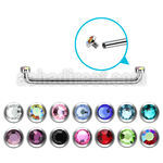sudijf3 surgical steel internally threaded surface barbell
