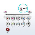 sudtaf5b barbell superficial industrial acero quirurgico rosca interna 90 grados titanio g23 5mm multi cristal ferido distribuidor mayorista