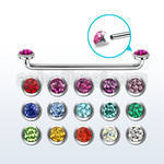 sudtaf5c barbell superficial industrial acero quirurgico rosca interna 90 grados titanio g23 5mm multi cristal feridol mayorista