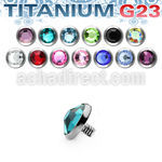 tajf4 microdermal titanio g23 4mm cristal rosca interna base microdermal 2mm 2 5mm mayorista