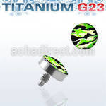 talg12 microdermal titanio g23 disco 4mm logo camuflaje rosca interna base microdermal 2mm 2 5mm venta
