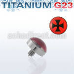 talg2 microdermal titanio g23 disco 4mm logo cruz hierro rosca interna base microdermal 2mm 2 5mm distribuidor