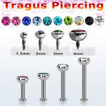 tlbirc piercing labret tragus acero 316l rosca interna joya bisel 1 5mm 4mm piercing tragus triple distribuidor mayorista