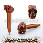 tpsask expansor madera sawo calavera tallada mano al por mayor