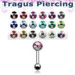 trg9 barbell tragus para cartilago acero quirurgico bola multi joya 4mm bola acero liso 3mm distribuidor