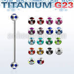 ubb5c barbell industrial titanio g23 bolas multi joya 5mm mayorista