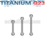 ubbeb25 titanium g23 eyebrow or helix barbell ball