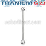 ubbinds titanium g23 industrial barbell 4mm balls