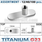 ublk302 surtido piercings surtido bases microdermal titanio g23 tan bajo como 1 99 por pieza venta