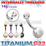 ubn2ogin pvd titanium belly banana 14g internaly